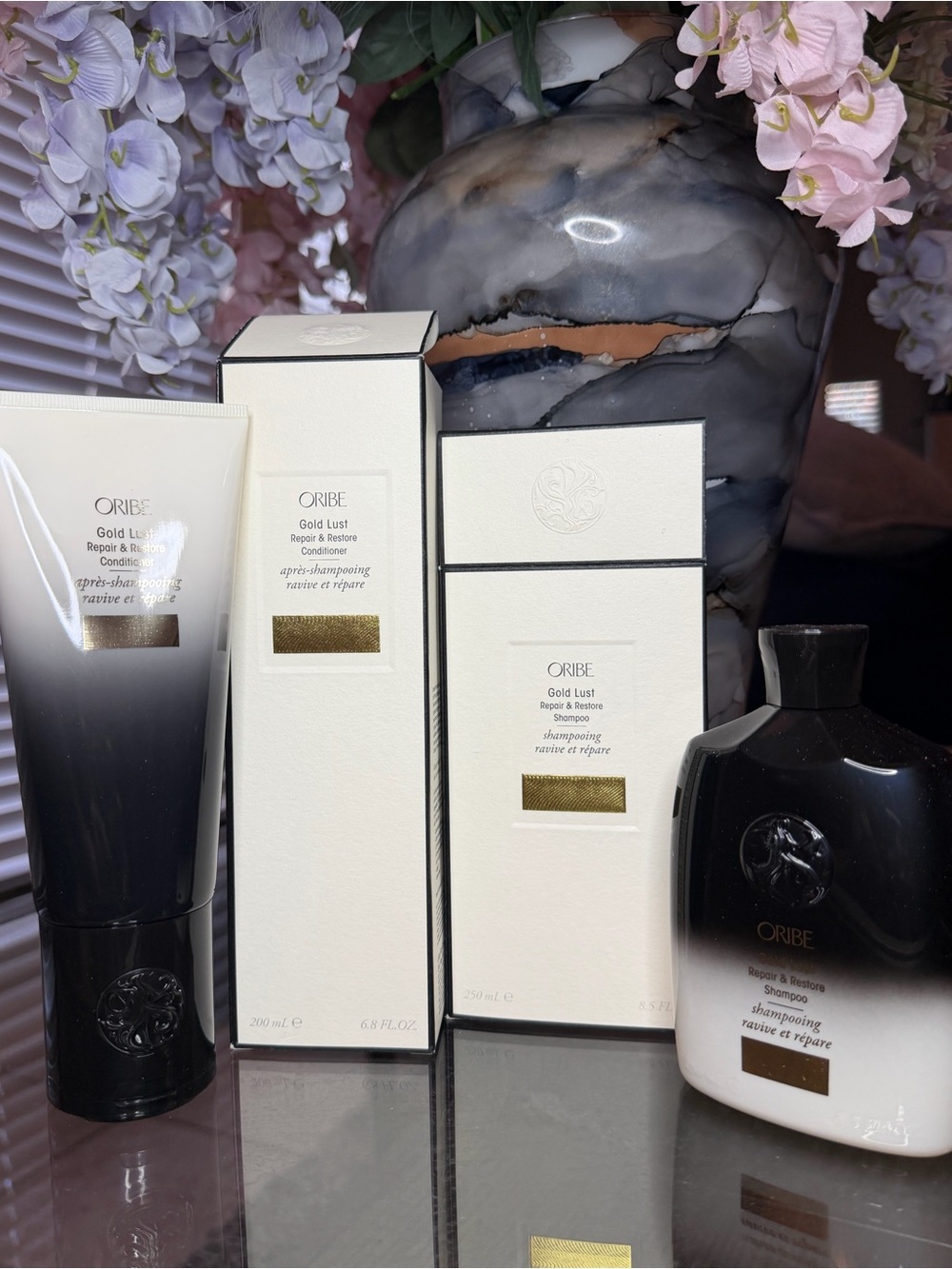 Oribe Gold Lust Repair & Restore Shampoo and Conditioner Set- Full Size
